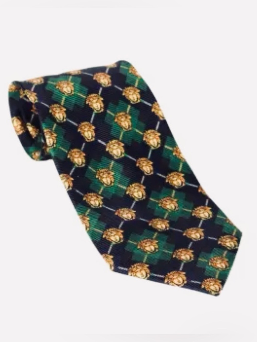 Gianni Versace 100% Silk Iconic Medusa Head Made in Italy Like New